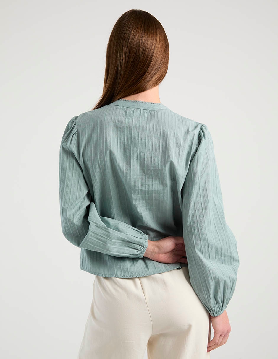 Blusa manga larga para mujer 3
