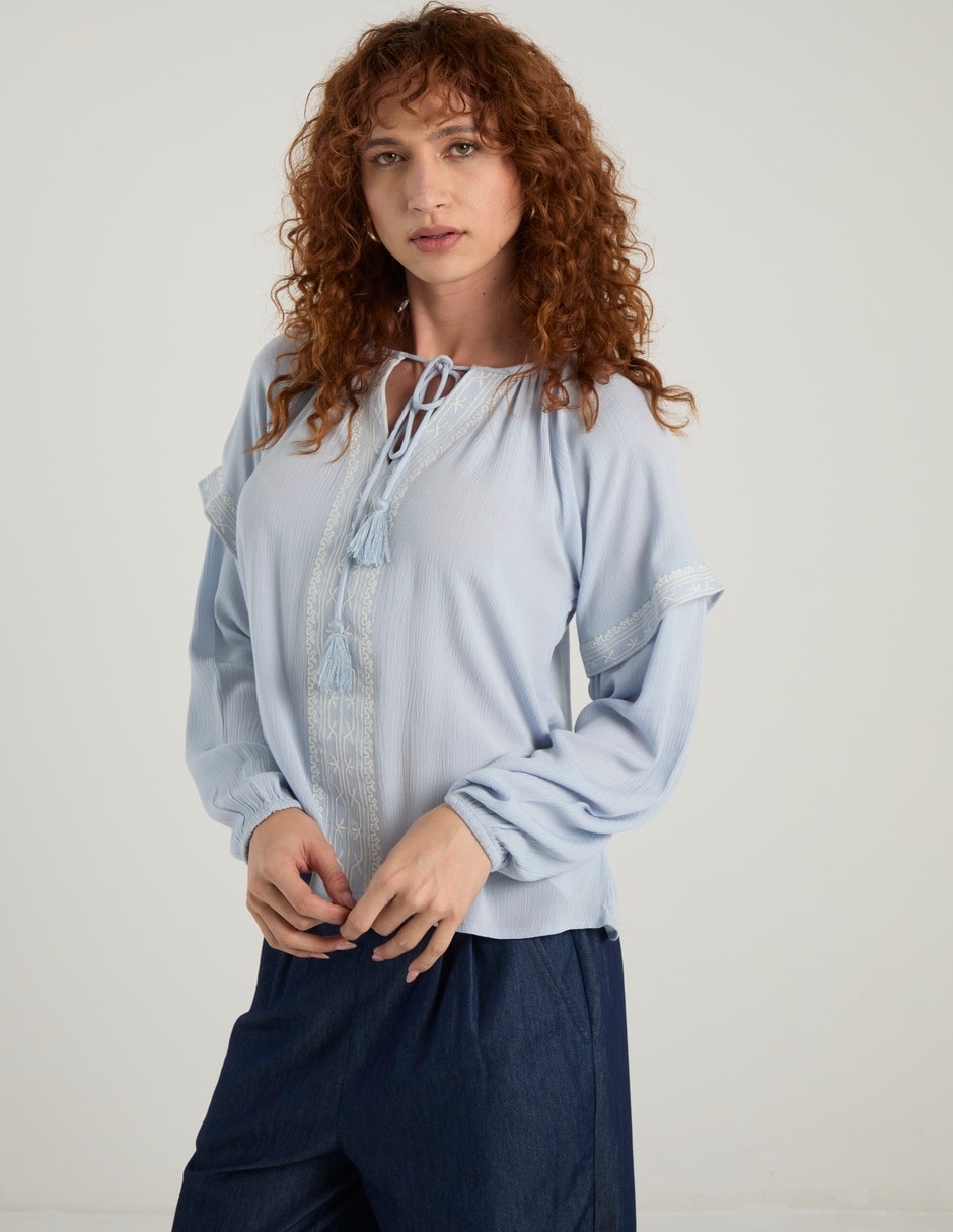 Blusa manga larga para mujer Blusa manga larga para mujer