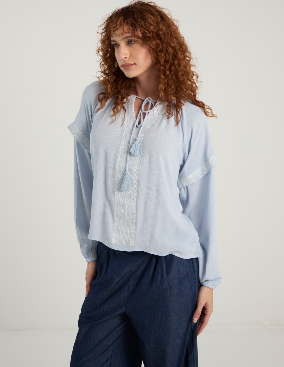 Blusa manga larga para mujer 2