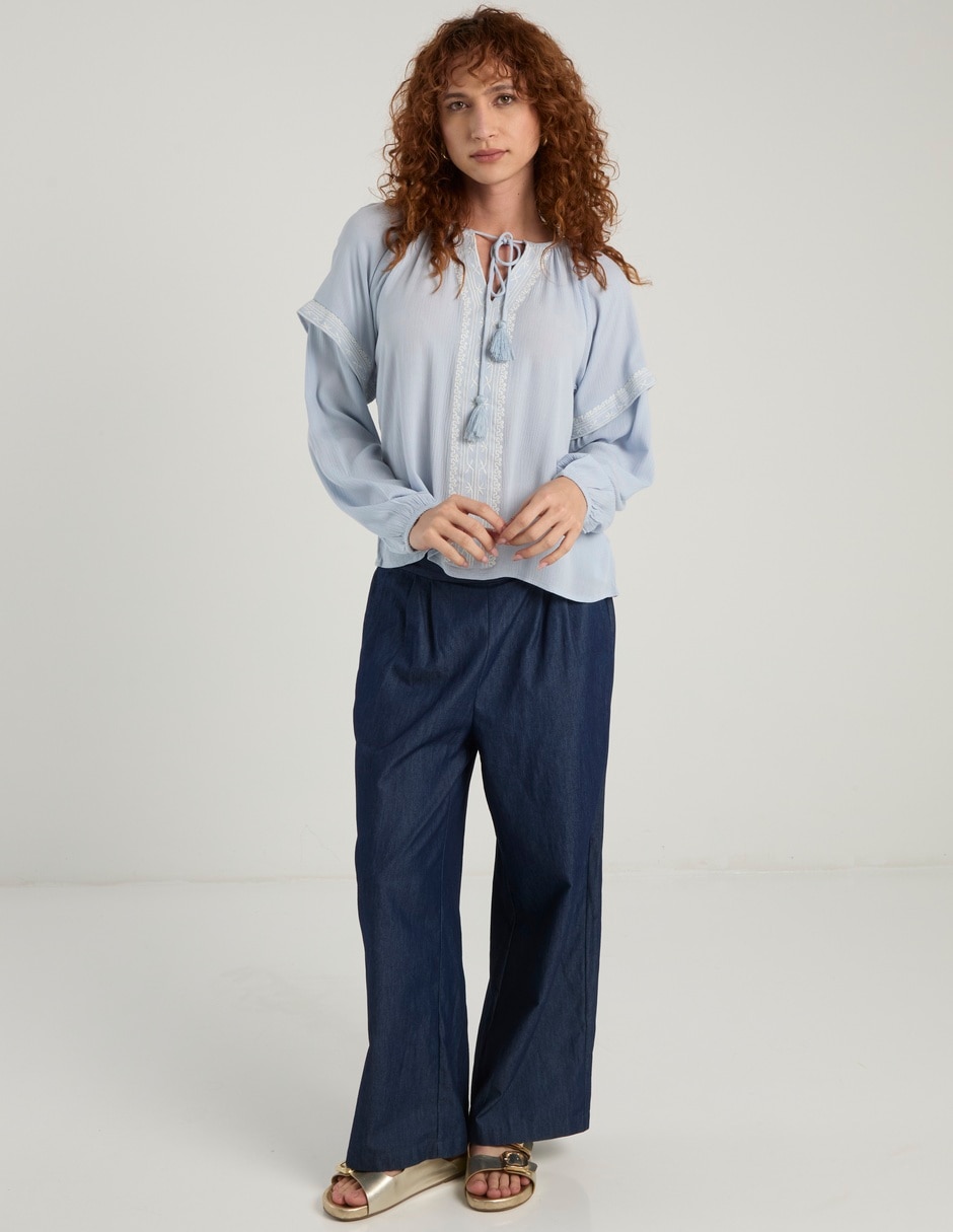 Blusa manga larga para mujer 3