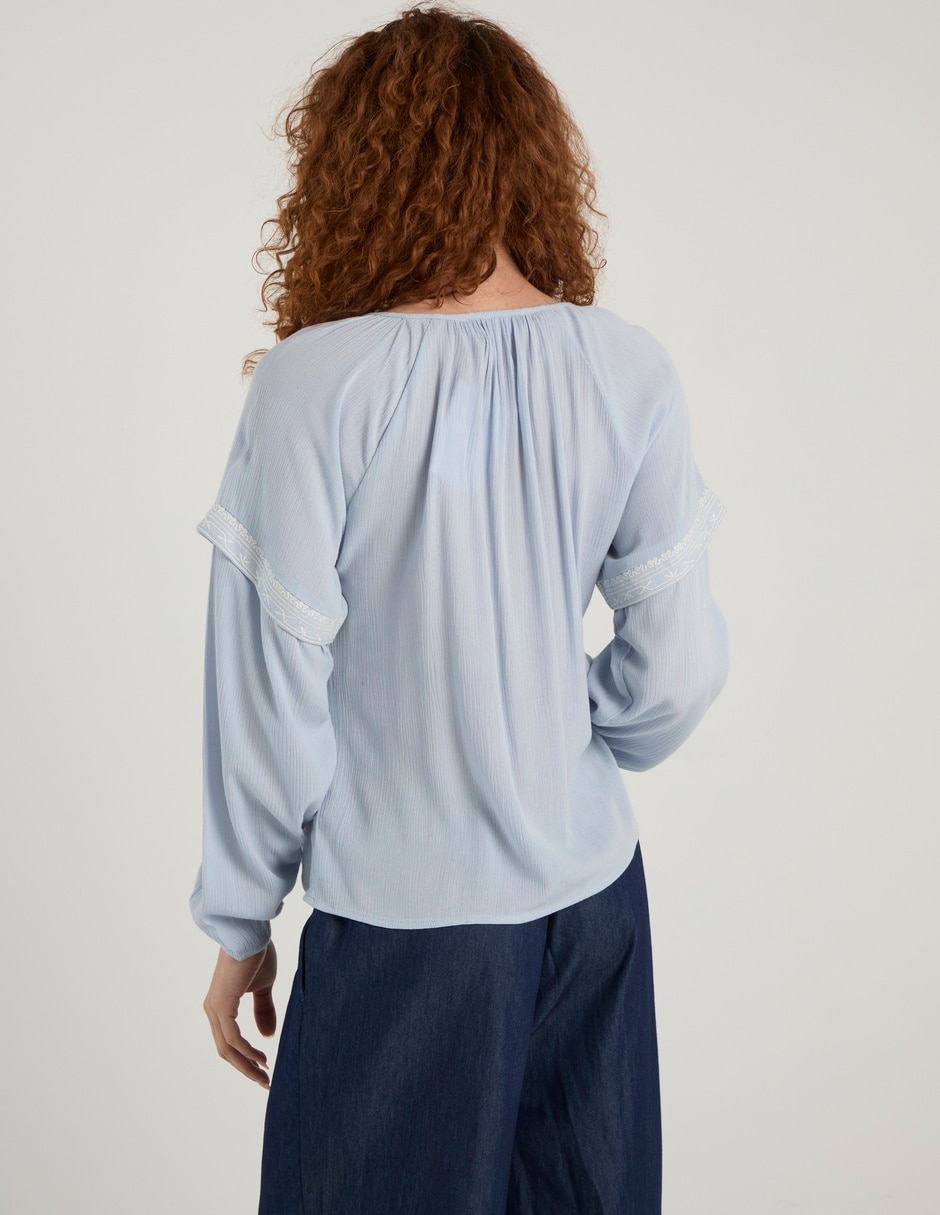 Blusa manga larga para mujer 6