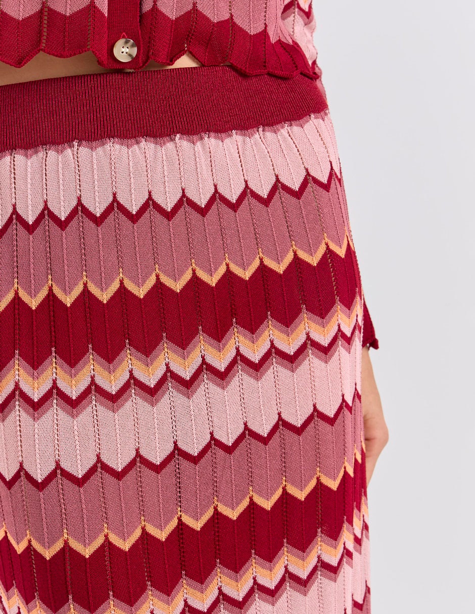 Falda crop a la cintura 4
