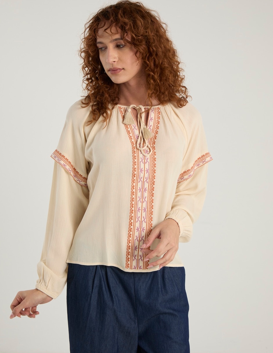 Blusa manga larga para mujer 2