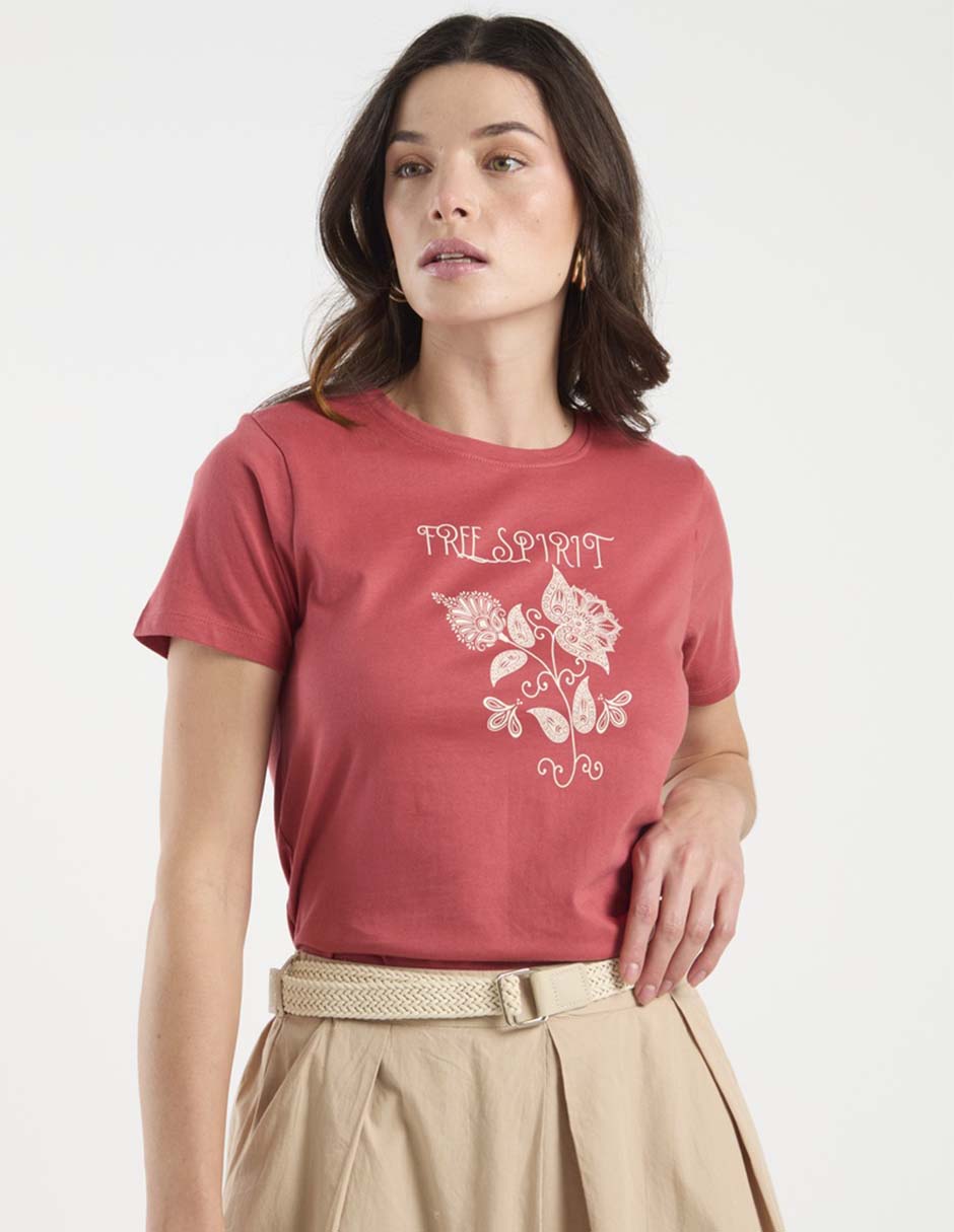 PLAYERA WKCL26158-06 WEEK, M, MARSALA