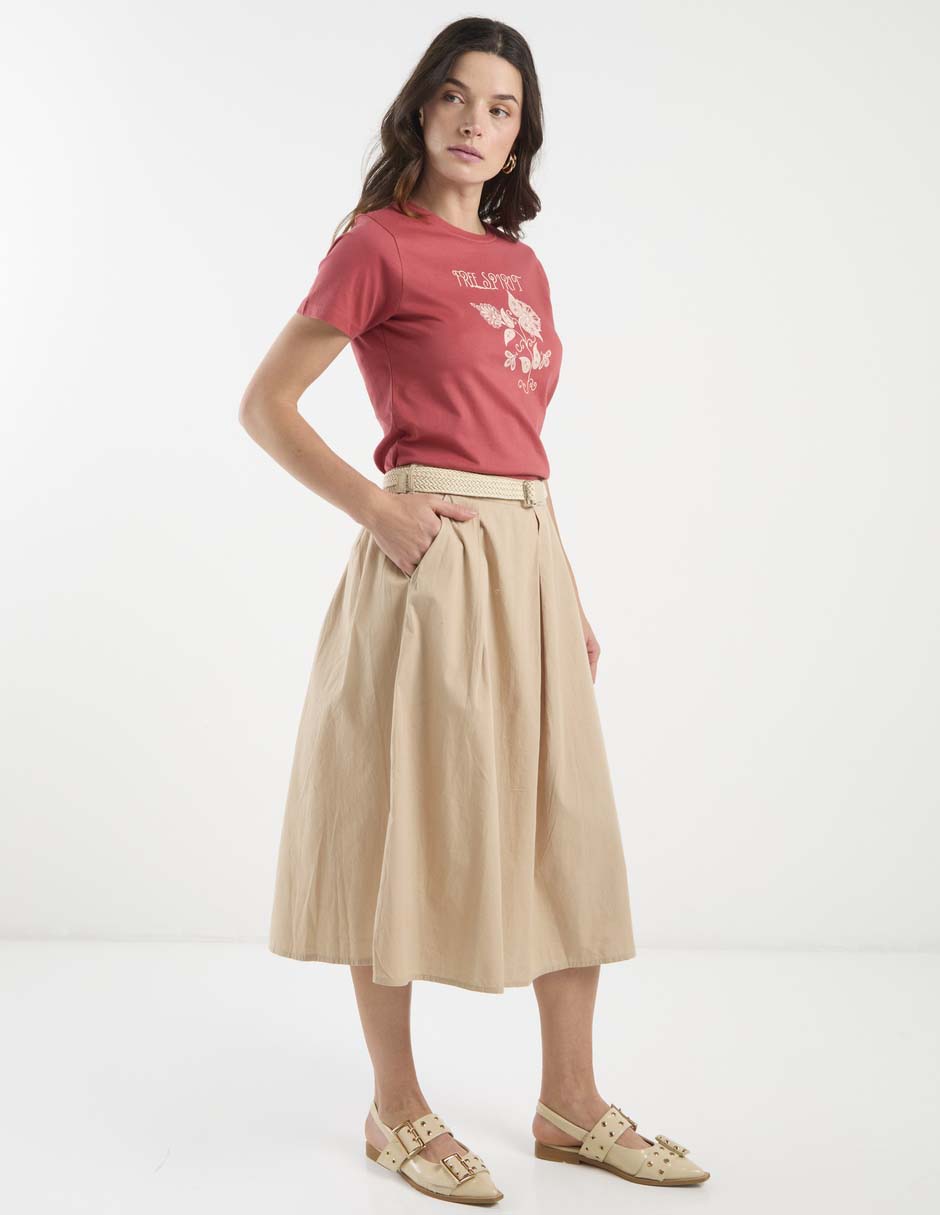 PLAYERA WKCL26158-06 WEEK, M, MARSALA