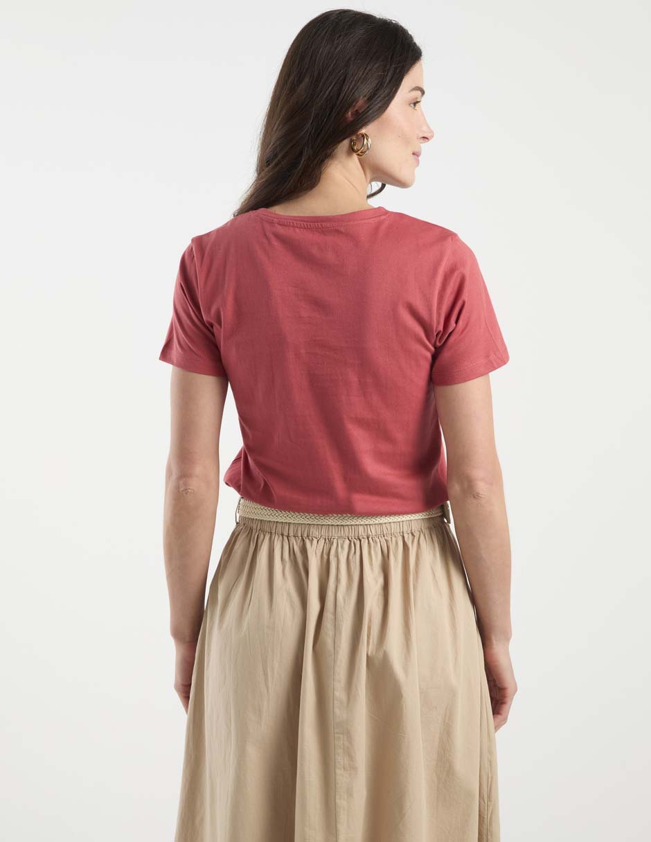 PLAYERA WKCL26158-06 WEEK, M, MARSALA