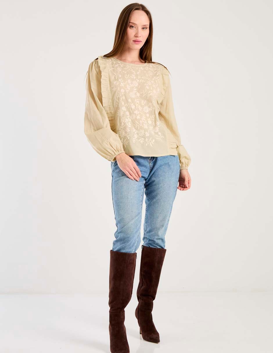 Blusa manga larga para mujer 3