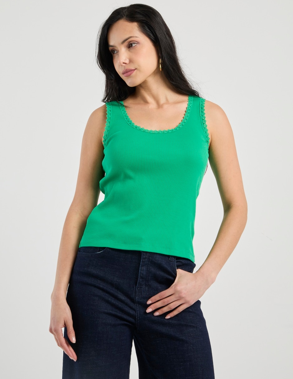 Top cuello redondo Top cuello redondo