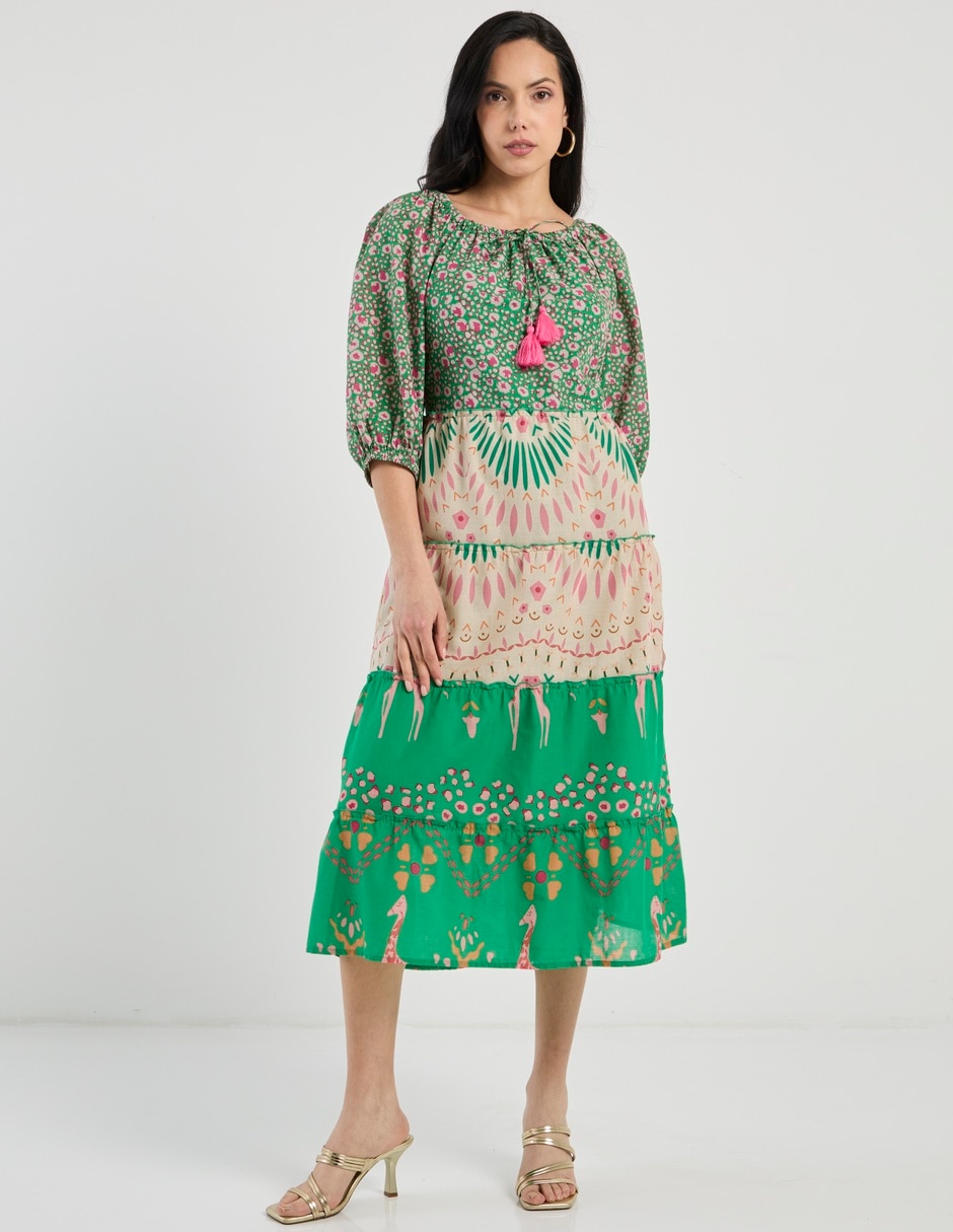 Vestido 3/4 casual para mujer 2