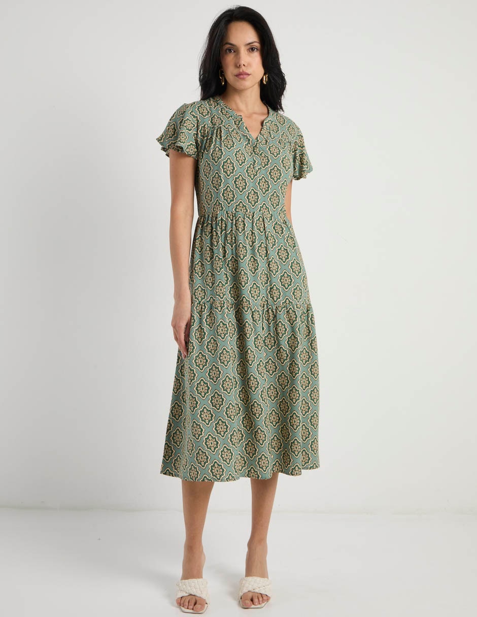 Vestido midi casual para mujer