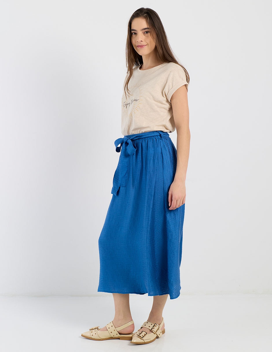 Falda crop a la cintura 3