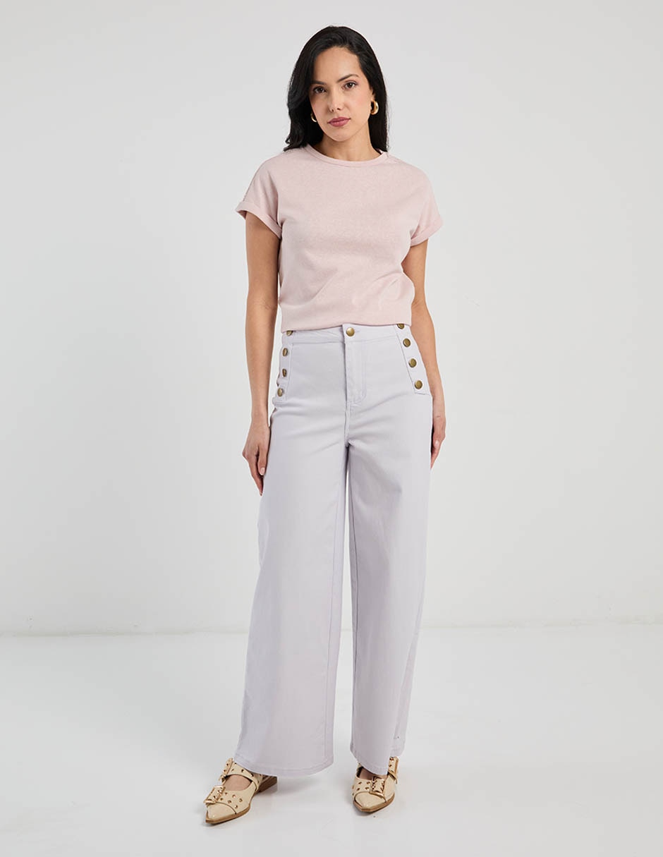 Pantalón relaxed wide leg para mujer 2