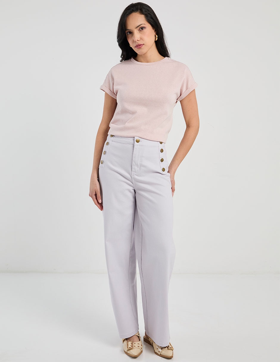 Pantalón relaxed wide leg para mujer 3