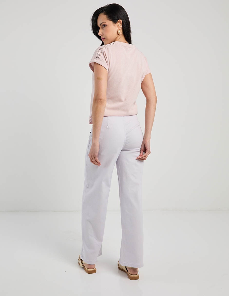 Pantalón relaxed wide leg para mujer 6