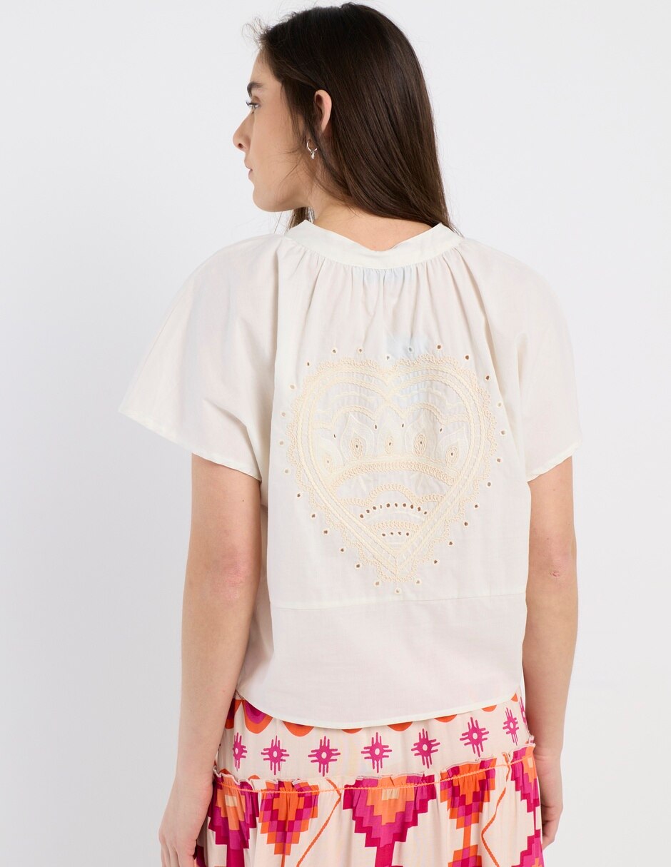 Blusa Week By Weekend manga corta para mujer 6