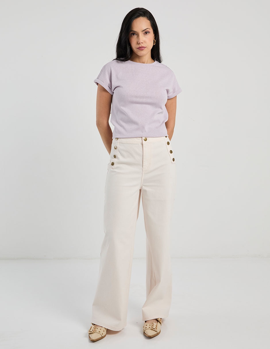 Pantalón relaxed wide leg para mujer 2