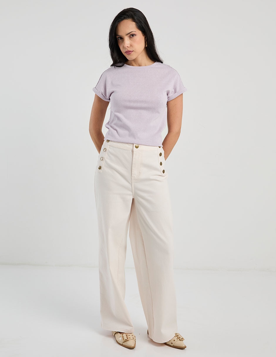 Pantalón relaxed wide leg para mujer 3