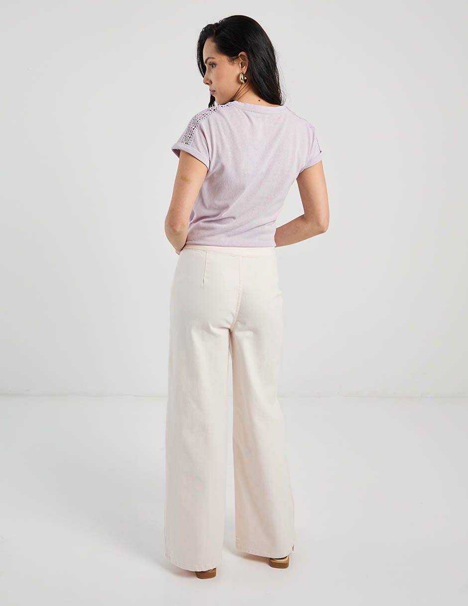 Pantalón relaxed wide leg para mujer 6