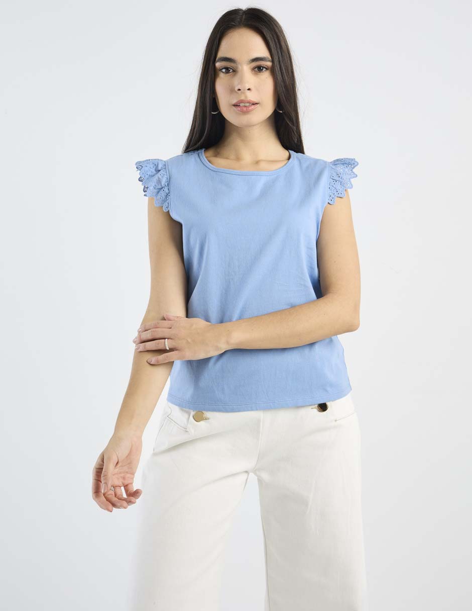 Playera manga corta Week By Weeked cuello redondo para mujer Playera manga corta Week By Weeked cuello redondo para mujer