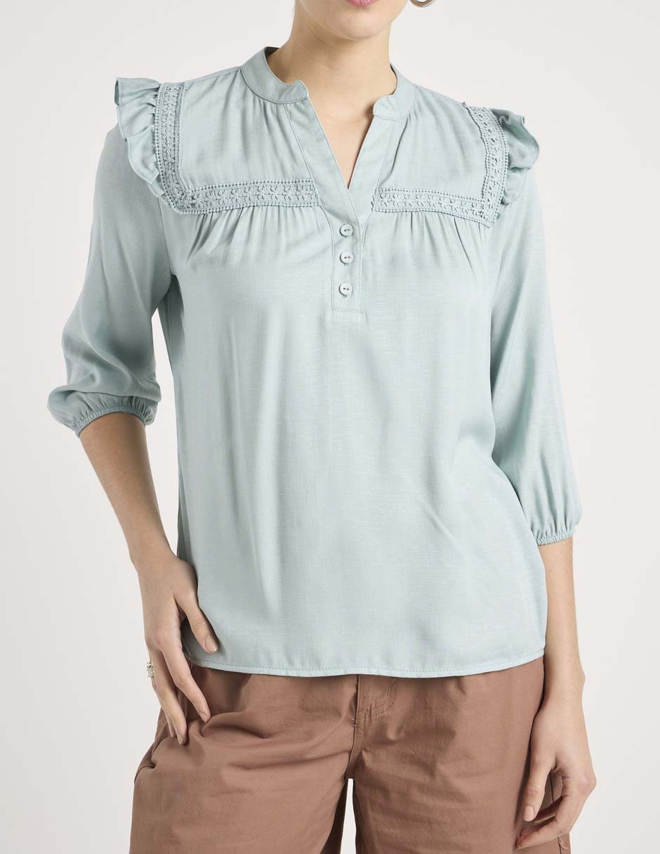 Blusa manga 3/4 para mujer 4