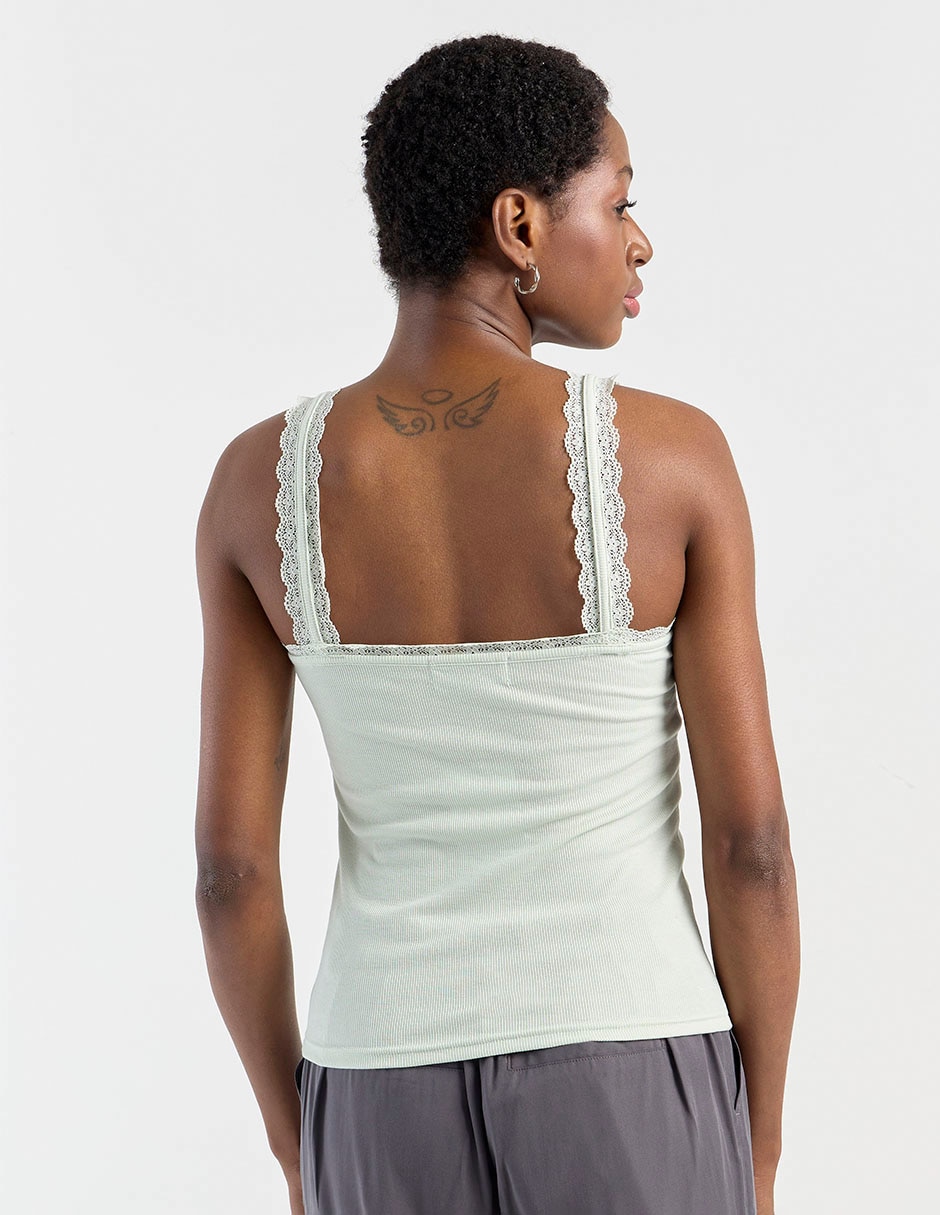 Top cuello redondo tirante delgado 6