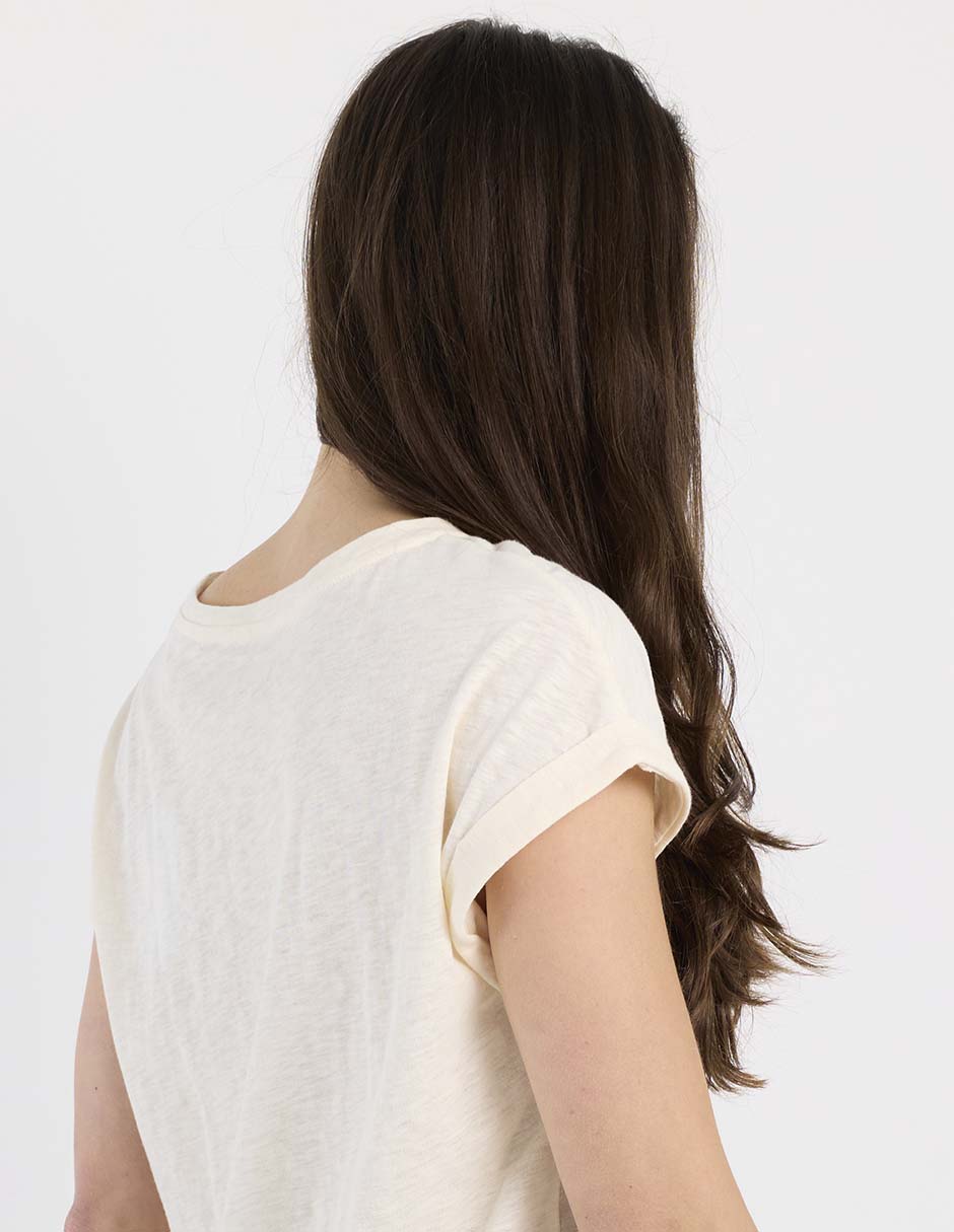 Playera manga corta cuello redondo para mujer 5