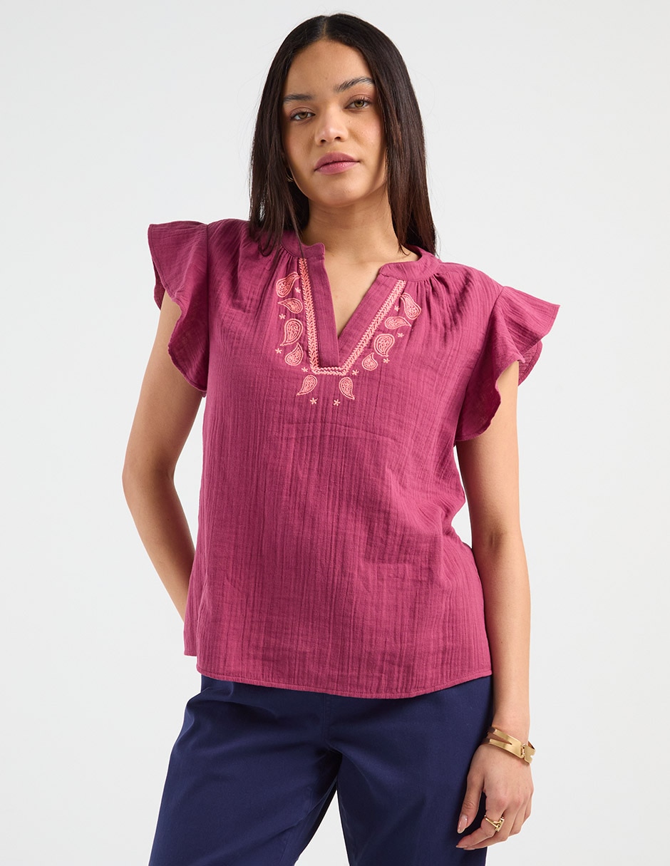 Blusa manga corta para mujer Blusa manga corta para mujer