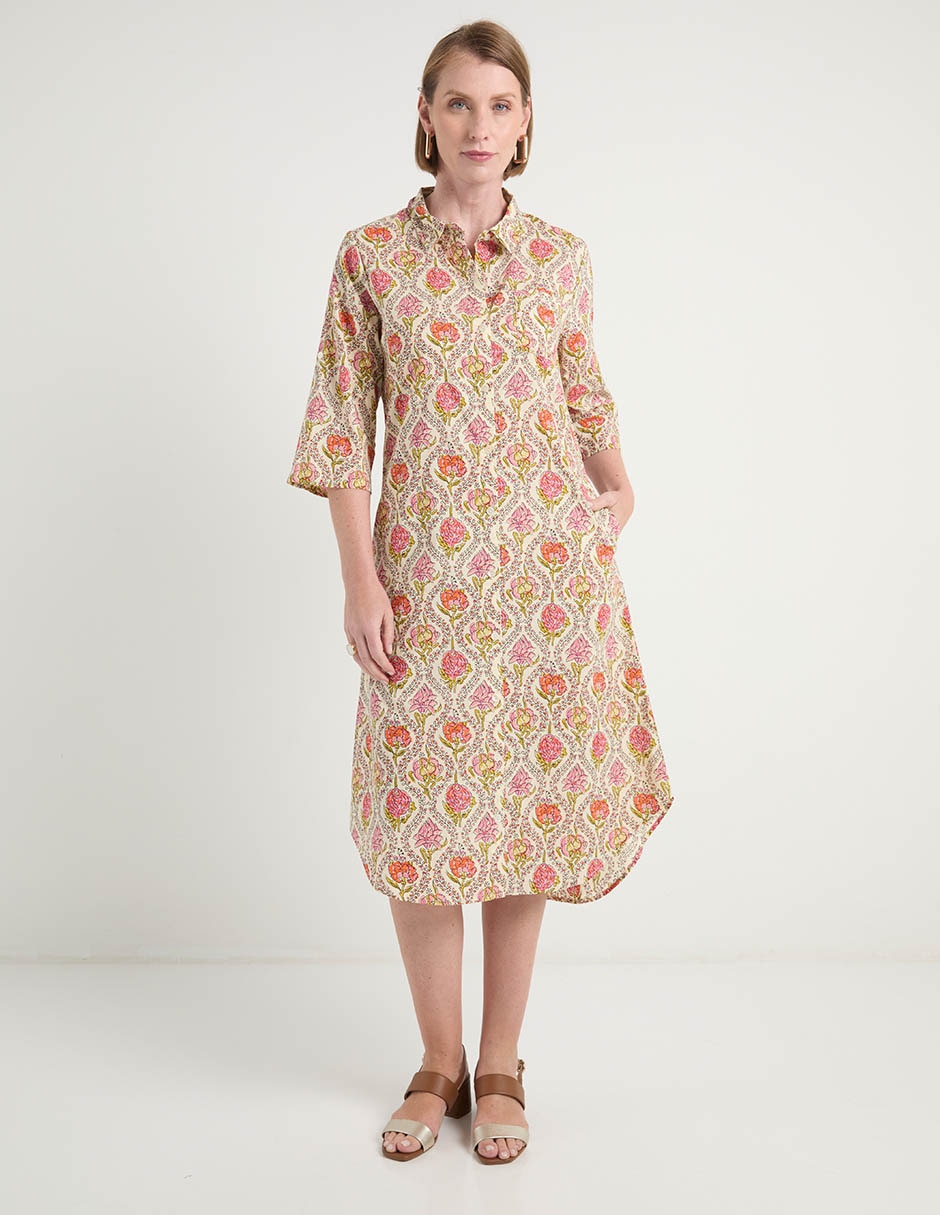 Vestido midi casual para mujer Vestido midi casual para mujer