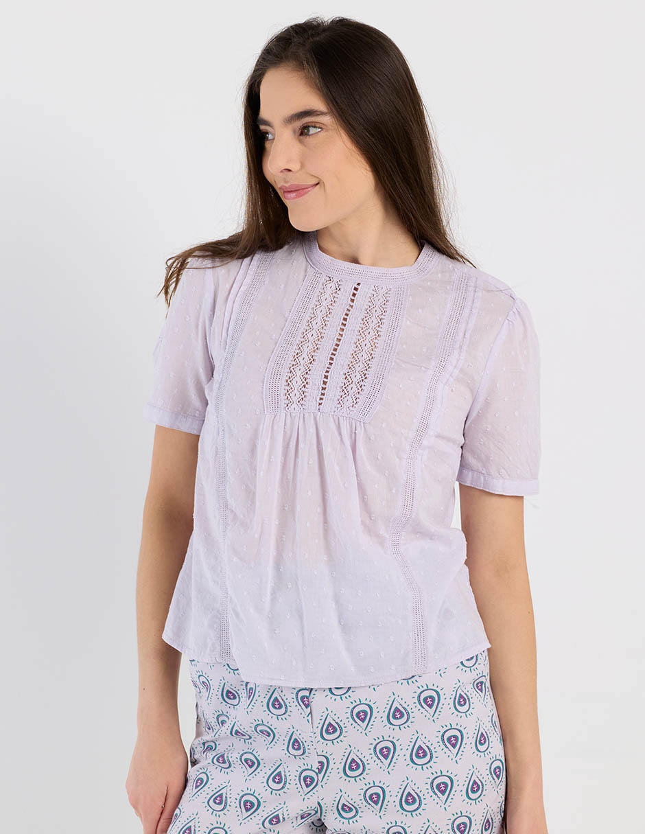 Blusa manga corta para mujer Blusa manga corta para mujer