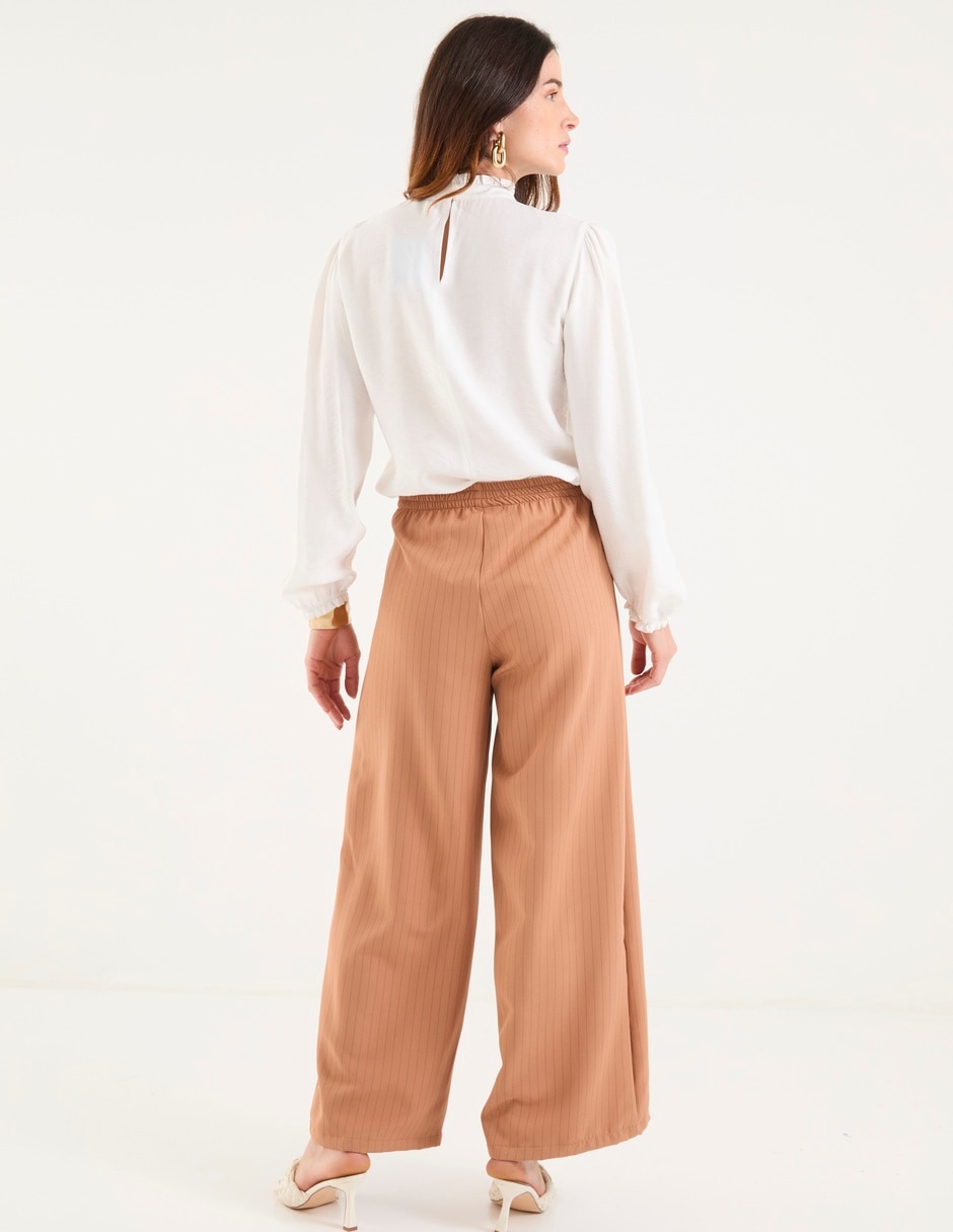 Pantalón coulotte amplio para mujer 2