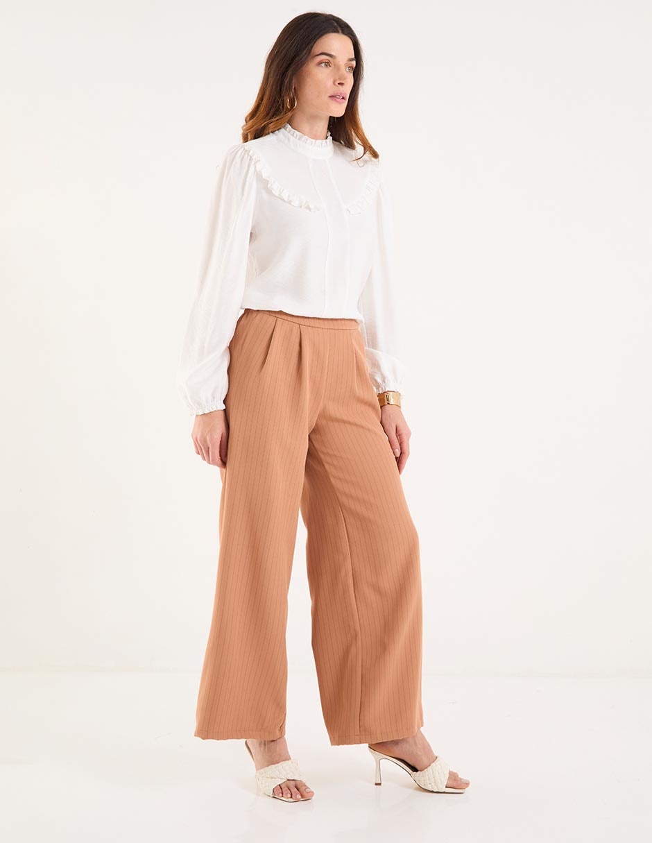 Pantalón coulotte amplio para mujer 3