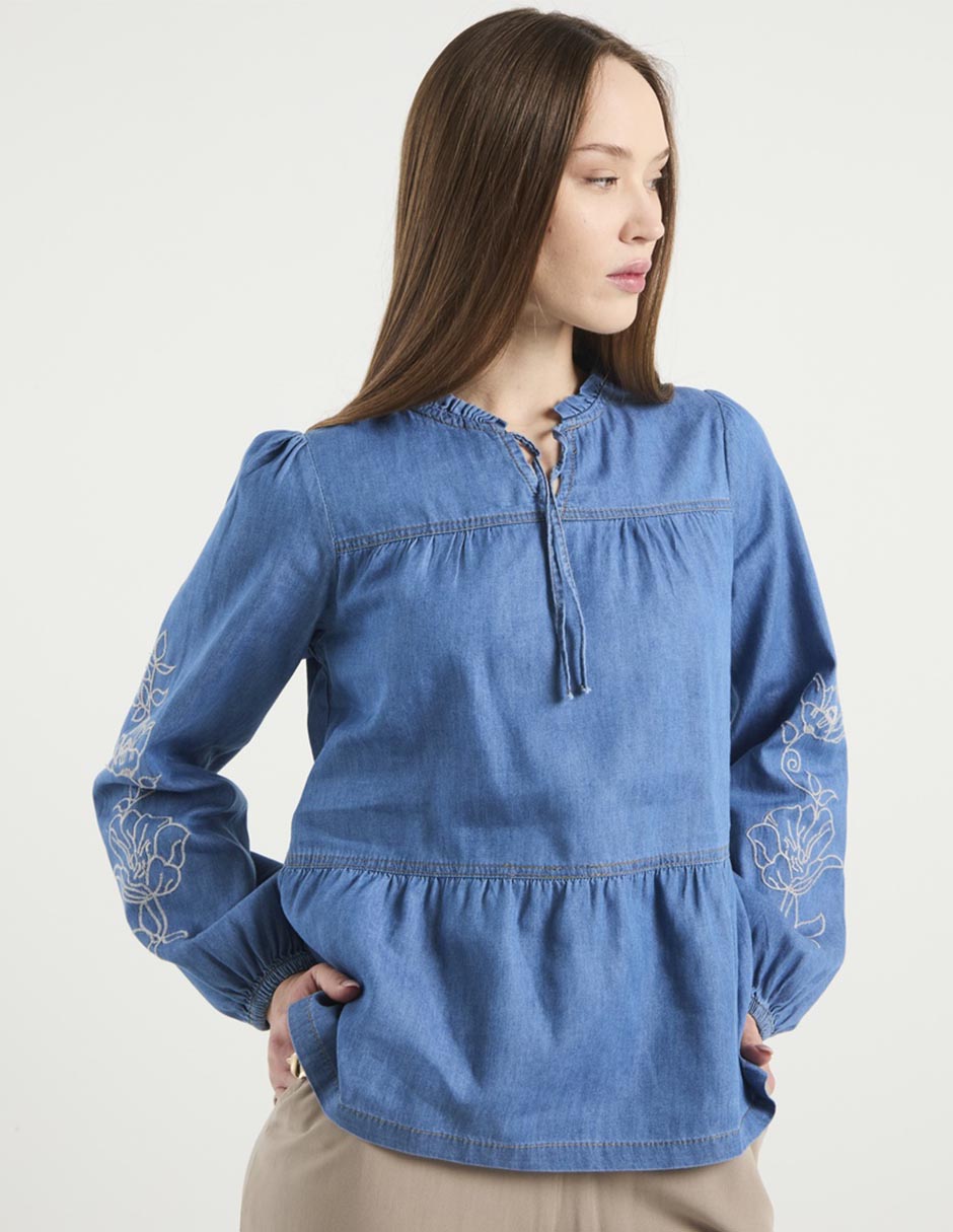 Blusa manga larga para mujer Blusa manga larga para mujer