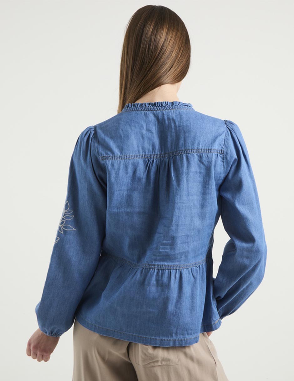 Blusa manga larga para mujer 2