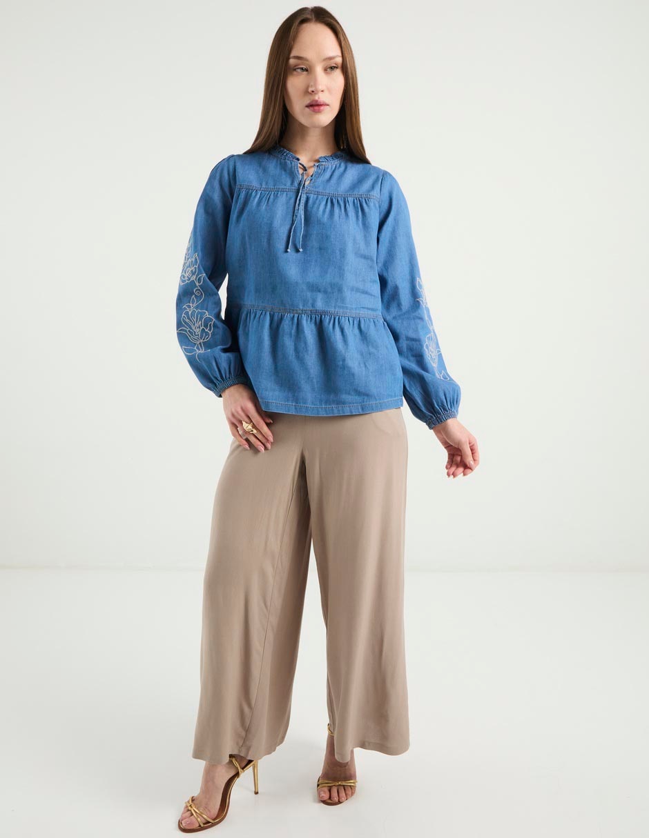 Blusa manga larga para mujer 3