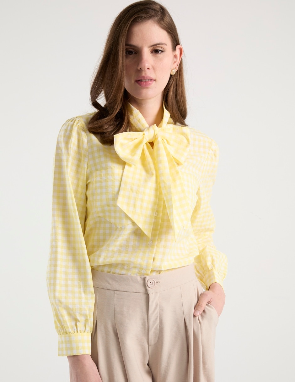 Blusa camisera manga larga para mujer Blusa camisera manga larga para mujer