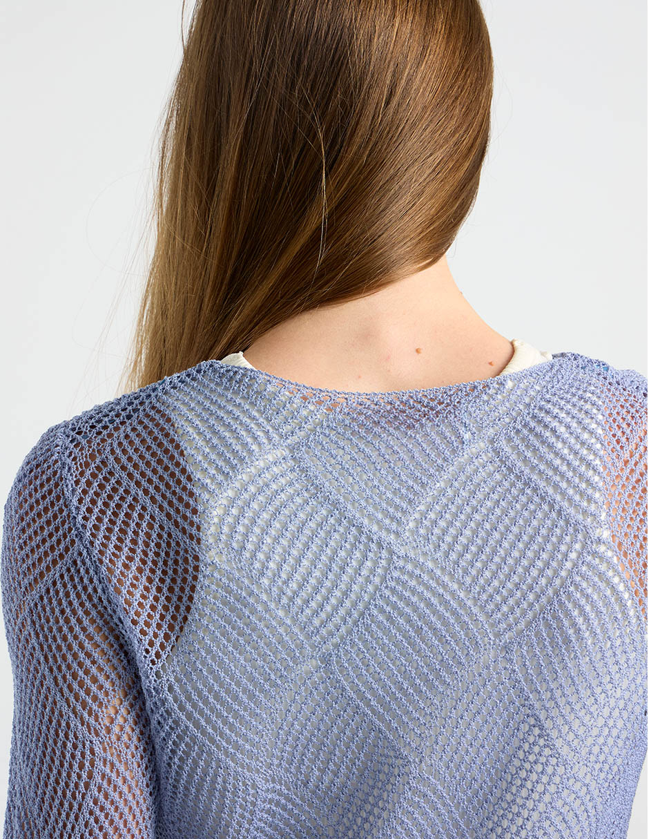 Suéter cuello redondo para mujer 5