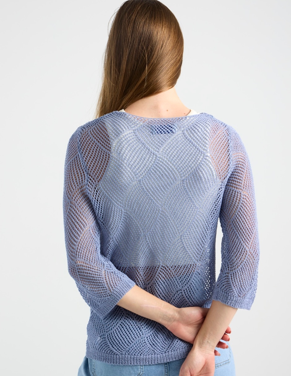 Suéter cuello redondo para mujer 6