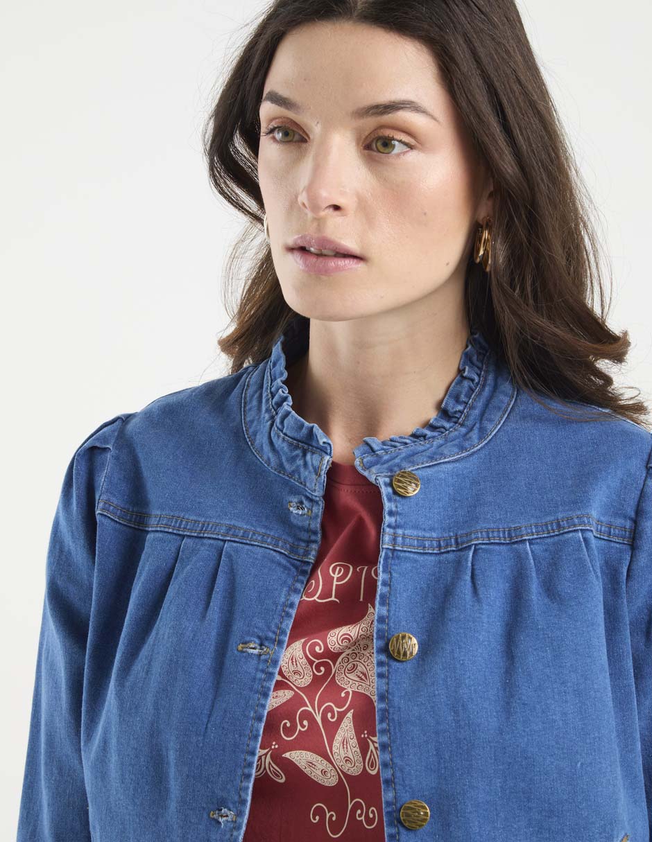 Chamarra denim para mujer 4