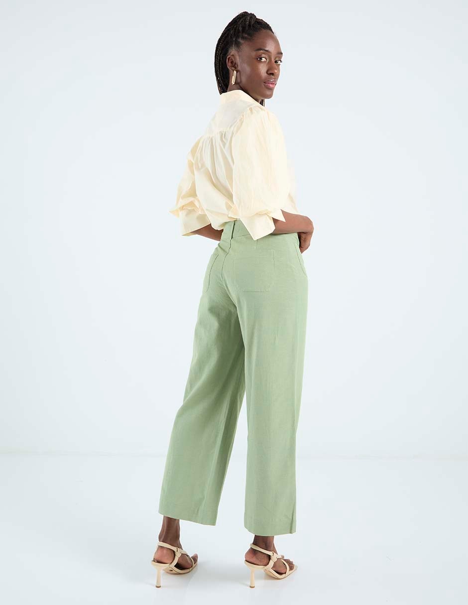 Pantalón coulotte amplio para mujer 2