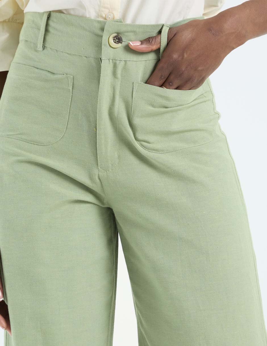 Pantalón coulotte amplio para mujer 4