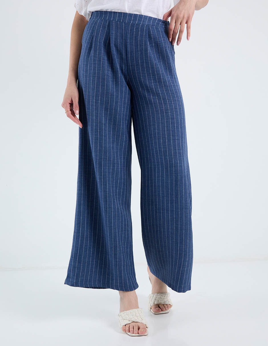 Pantalón acampanado wide leg para mujer 3