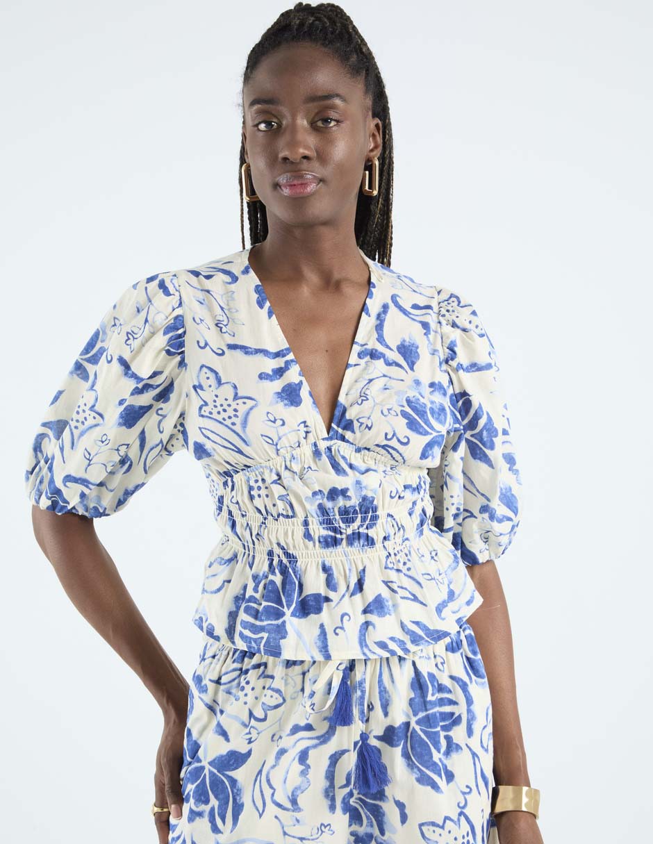 Blusa manga al codo para mujer Blusa manga al codo para mujer