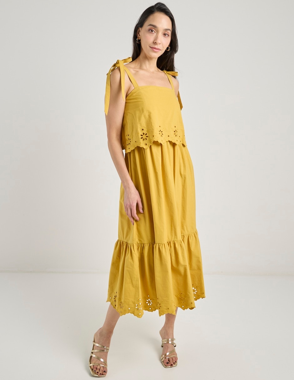 Vestido midi casual para mujer