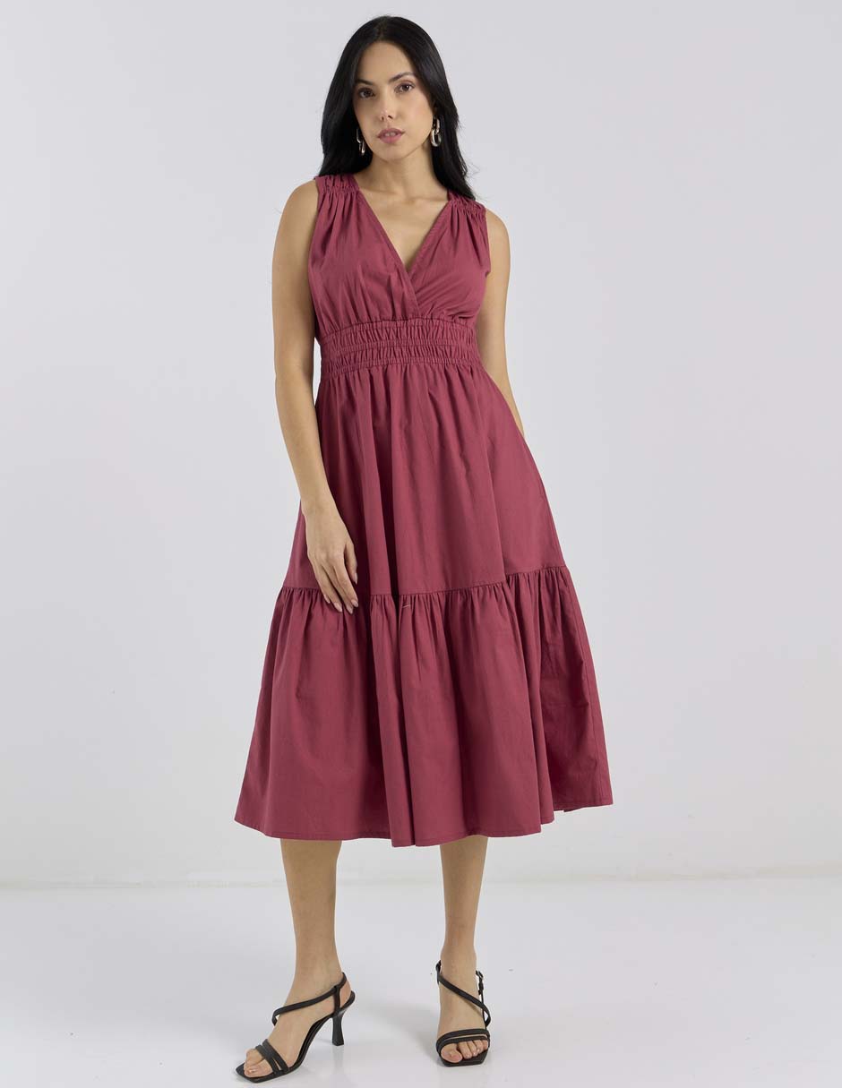 Vestido midi casual para mujer