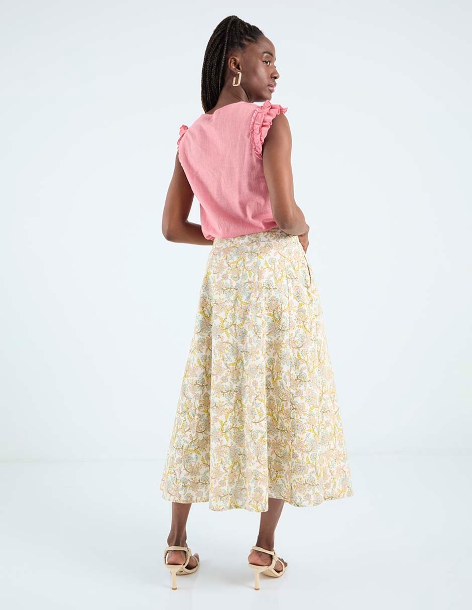 Falda crop a la cintura 2