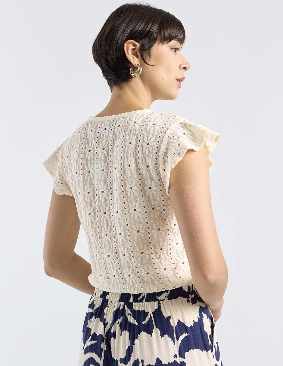 Blusa manga corta para mujer 6