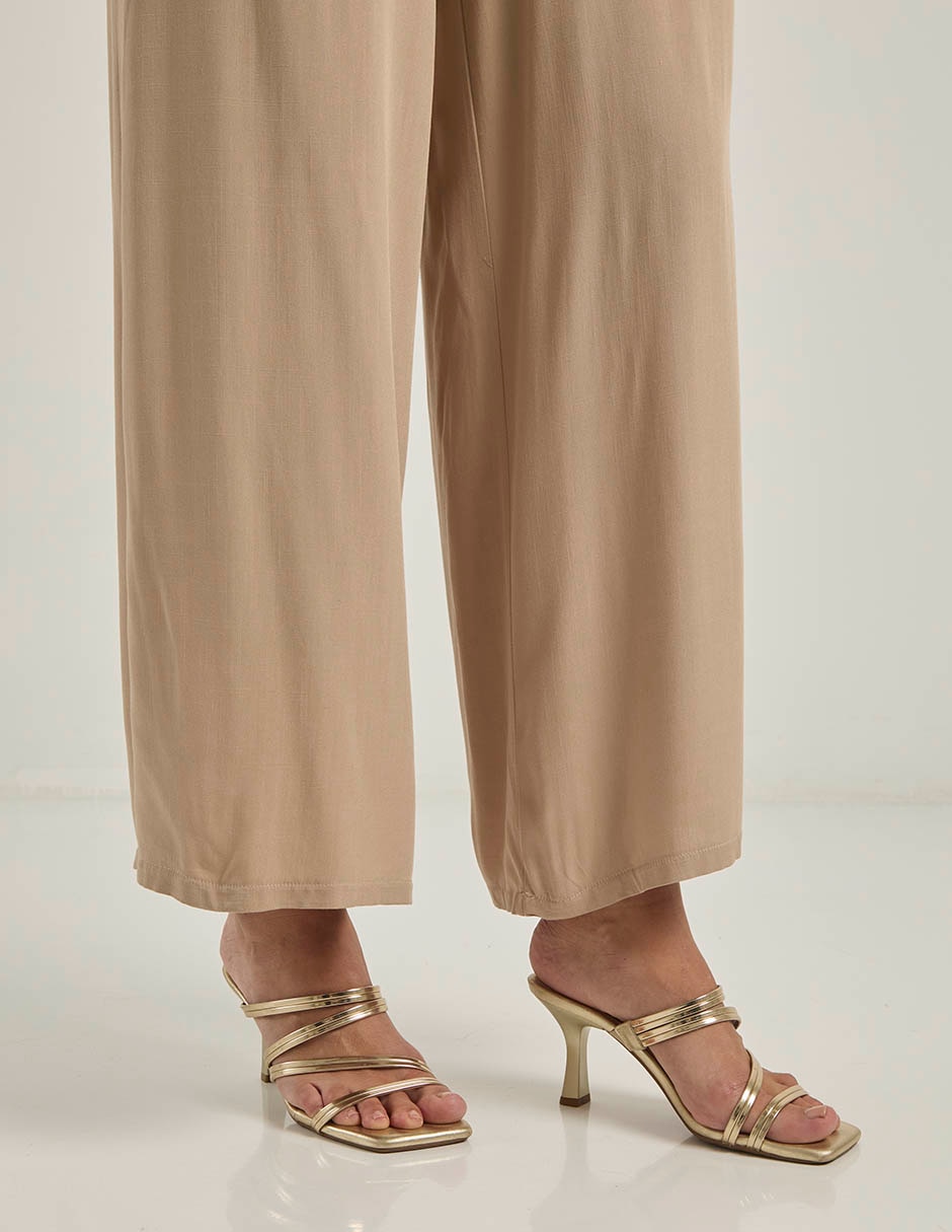 Pantalón relaxed palazzo para mujer 5