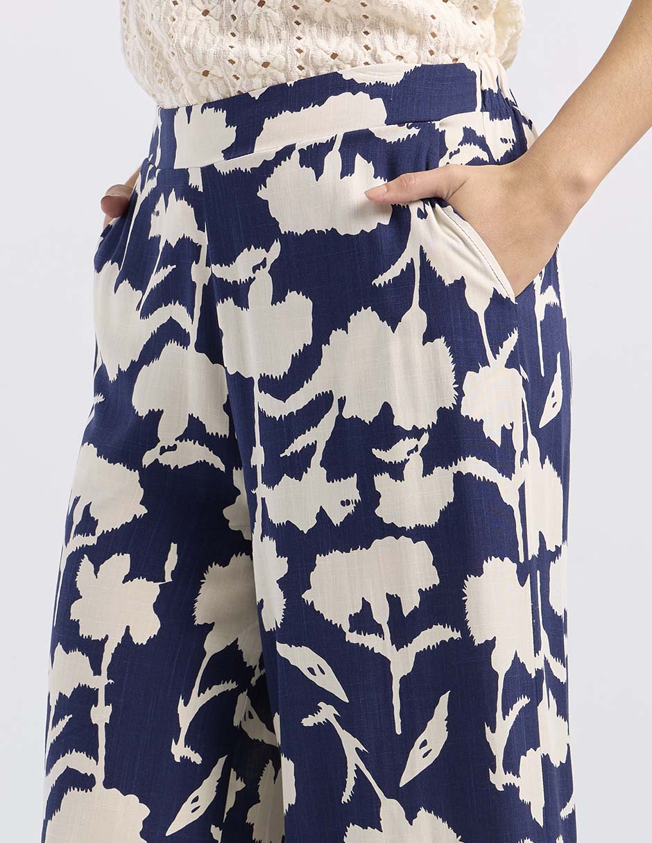 Pantalón relaxed palazzo para mujer 5