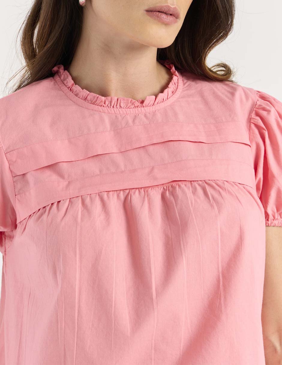 Blusa manga corta para mujer 4