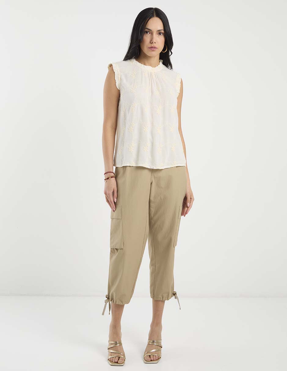 Blusa manga corta para mujer 3